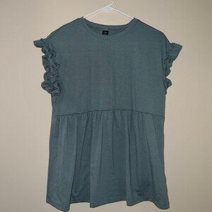 $5 Bundle Add On - NWOT Shein Ruffle Sleeve Shirt